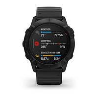 Смарт-часы Garmin Fenix 6X Pro Black With Black Band. Гарантия 12 месяцев.