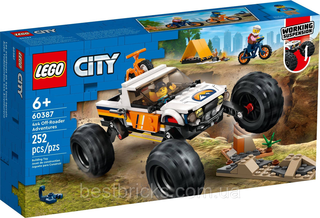 Lego City Пригоди на позашляховику 4x4 60387, фото 1