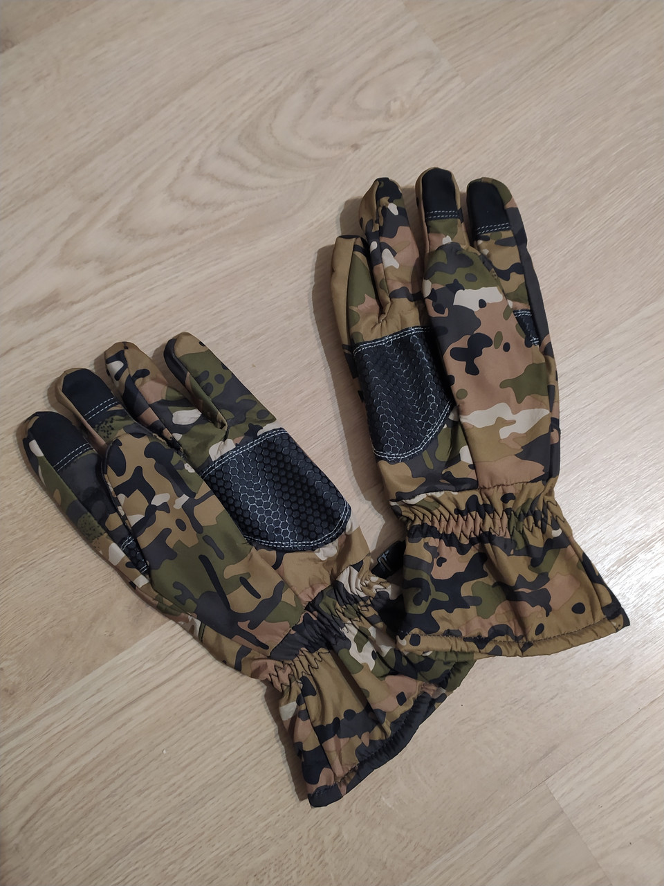Зимние тактические перчатки Softshell мультикам L - фото 1 - id-p1736947051