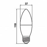 Лампочка світлодіодна E27 7W 4500К (білий нейтральний). Biom BT-568, фото 4