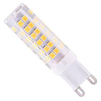 Лампочка світлодіодна G9-AC220 7W 3000K (білий теплий). Biom (кераміка)