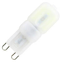 Лампочка світлодіодна G9-AC220 3W 3000K (білий теплий). Biom (пластик)