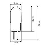 Лампочка світлодіодна G4-AC/DC12 2W 3000K (білий теплий). Biom (Поликарбонат), фото 4
