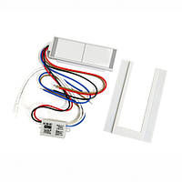 Сенсорний вимикач для дзеркал LB-05, 2 клавіші, 1*65 W, Defogger, dimmer, DC12-24V + РЕЛЕ 220V