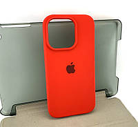 Чехол на iPhone 14 Pro накладка бампер Silicone Case Full силиконовый original красный