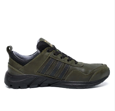 Чоловічі шкіряні кросівки Adidas Terrex green, фото 1