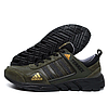 Чоловічі шкіряні кросівки Adidas Terrex green, фото 4