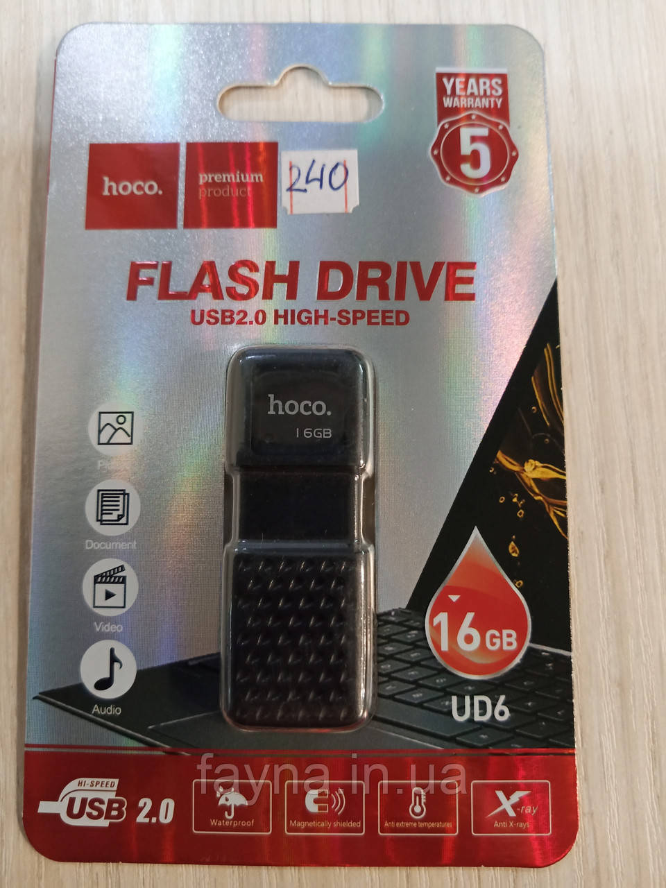 Флешка HOCO USB 2.0 UD6 16Gb, фото 1