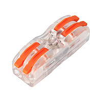 Клема швидкого монтажу WT-F422 2 входи 2 виходи 32А 400В 0.08-4mm2