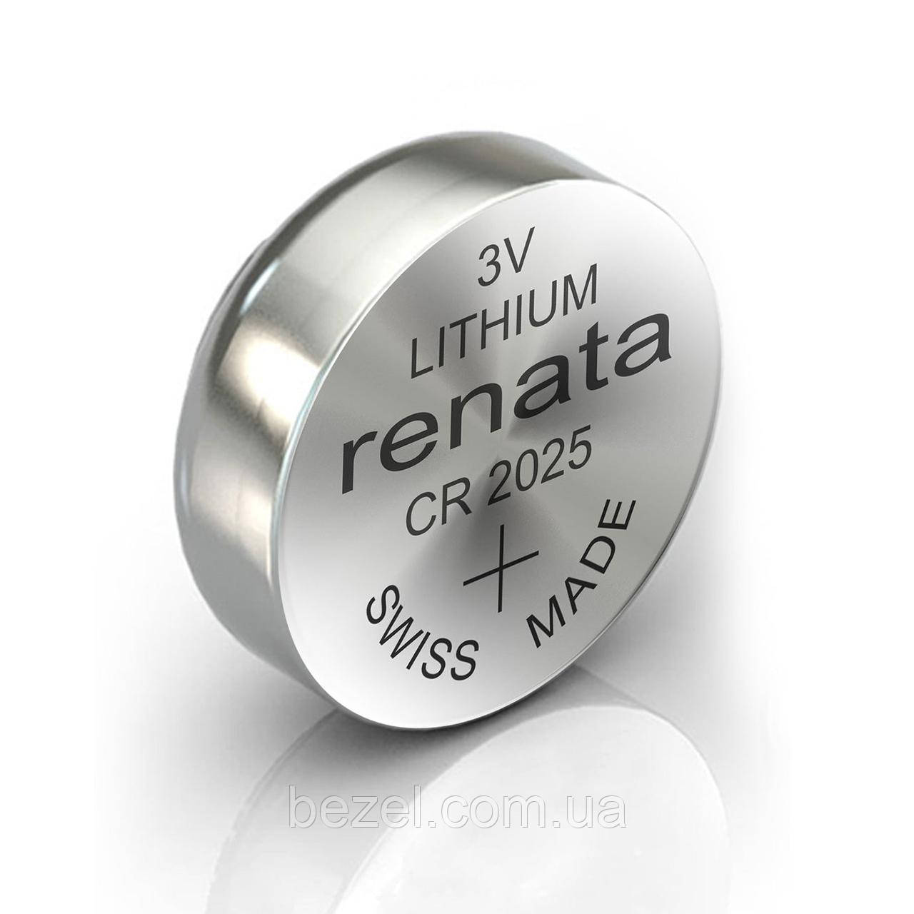 БАТАРЕЙКА CR2025 RENATA, ОКСИД СРІБЛА [ШВЕЙЦАРІЯ]
