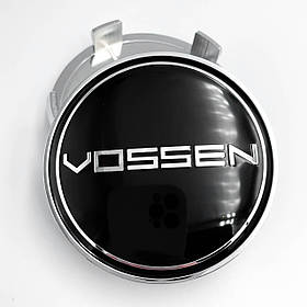 Ковпачки (заглушки) на литі диски VOSSEN (Воссен) 68 мм Чорні