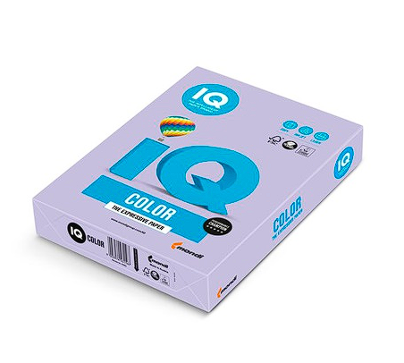 Папір кольоровий IQ Color A4 80 г/м2 500 аркушів Блідо-ліловий LA12