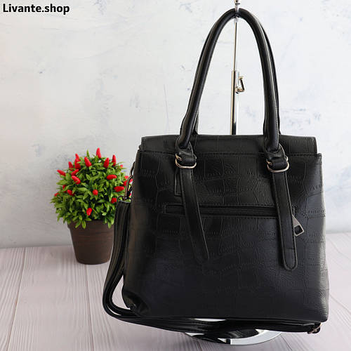 Сумочка женская стильная. Классическая женская сумочка черная Чёрный ...