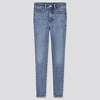 Джинсы Uniqlo женские HIGH-RISE ULTRA STRETCH ANKLE JEANS размер 24 (XXS) голубые (432173)