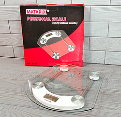 Ваги підлогові скляні до 180 кг (Квадратні) Matarix MX-451В/ Електронні підлогові ваги