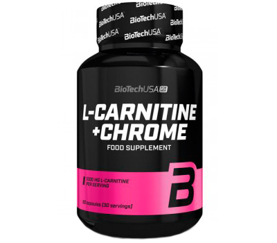 Жироспалювач Bio Tech L-Carnitine + Chrome 60 капсул