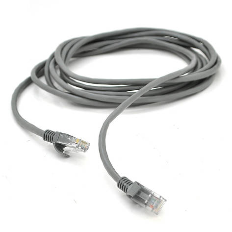 Патч-корд литий RITAR, CCA, UTP, RJ45, Cat.5e, 15m, сірий Q250, фото 2
