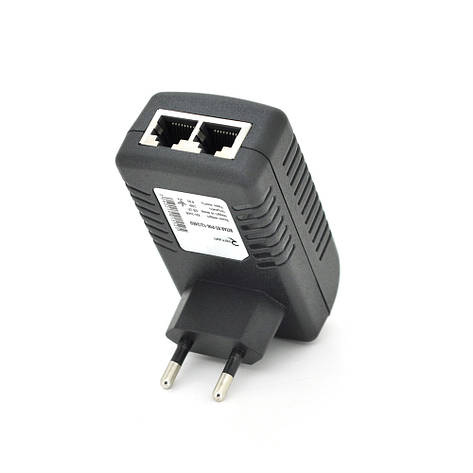 POE-інжектор RITAR RT-PIN-48/24EU, 48V 0,5 A (24 Вт) з портами Ethernet 10/100 Мбіт/с, EU PLUG, фото 2