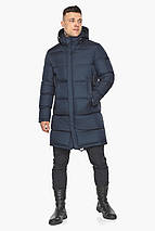 Довга куртка на зиму чоловіча темно-синя модель 49773 50 (L), фото 2