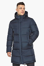 Довга куртка на зиму чоловіча темно-синя модель 49773 50 (L) 52 (XL), фото 3