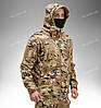 Демісезонна тактична куртка Soft Shell Silver Knight Windstoper MTP (multicam), фото 3