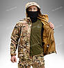 Демісезонна тактична куртка Soft Shell Silver Knight Windstoper MTP (multicam), фото 5