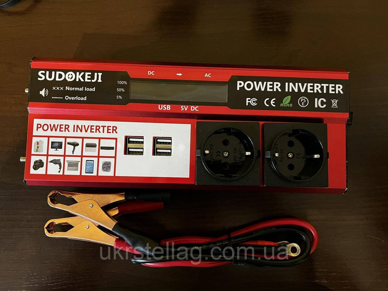 Інвертор Sudokeji 4000 w. Перетворювач 12/220. Модифікований синус 50 Гц