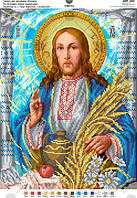 По мотивам иконы А.Охапкина «Иисус Христос с колосьями» Схема для вышивания бисером Virena А3Р_015
