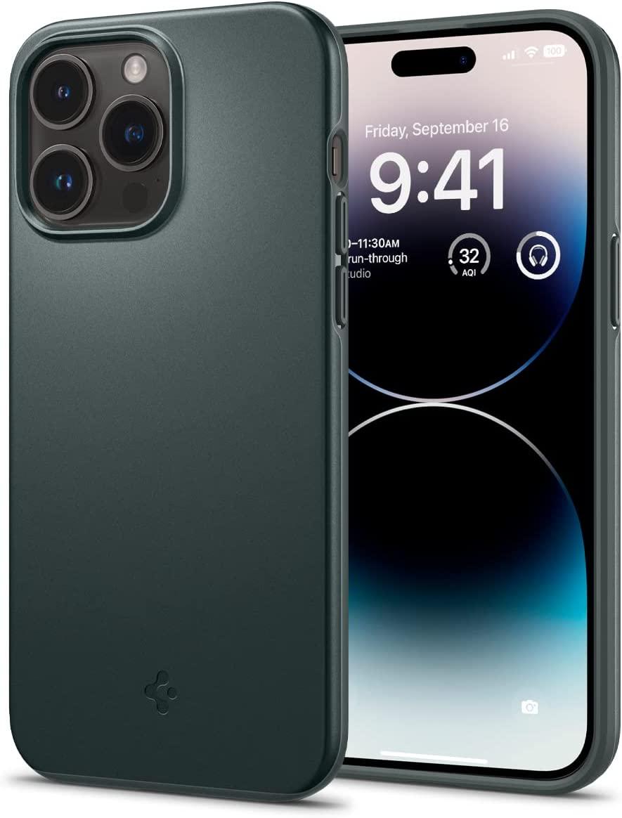 Чохол Spigen для iPhone 14 Pro — Thin Fit, Abyss Green (ACS04786)