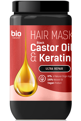 Маска для волосся Bio Naturell 946мл Black Castor Oil & Keratin - фото 1 - id-p1743293224