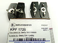 Колодки передние тормозные CK с ABS, Konner (KPF-1726) (3501190005)