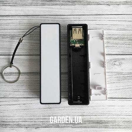 Повербанк GARDEN Power Bank DIY кейс для акумулятора 1шт*18650 Battery 5V 1A USB пластиковий, фото 2