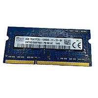 Оперативна пам'ять для ноутбука Hynix SODIMM DDR3L 4Gb 1600MHz 12800s CL11 (HMT451S6BFR8A-PB N0 AA) Б/У