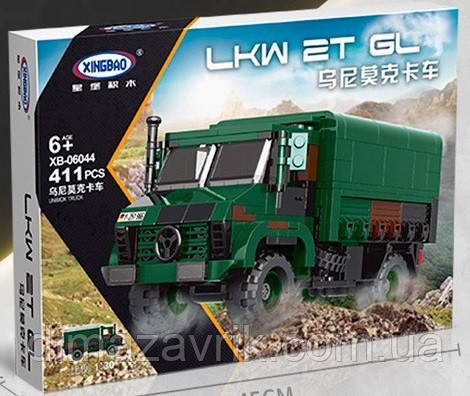 Конструктор XB 06044 "Воєна вантажівка LKW 2T GL" 411 деталь