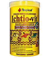 Сухой корм для аквариумных рыб Tropical в хлопьях «Ichtio-Vit» 100гр\500мл (для всех аквариумных рыб)