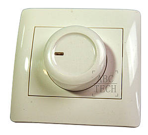 Регулятор обертів підрозетник для двигуна, диммер білий oskar без коробки