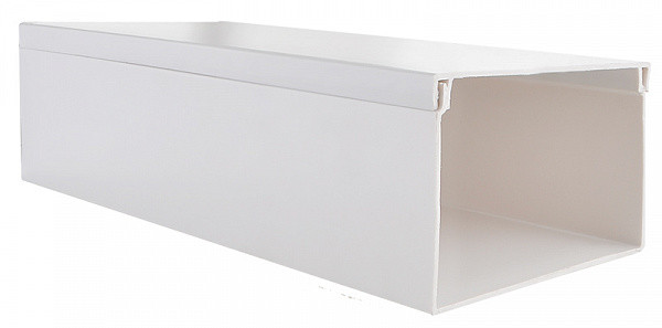 Короб АСКО-УКРЕМ 100x60 мм, 2000 мм, вогнестійкий, IP 40, монтажний ПВХ