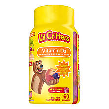 Вітамін D3 L'il Critters Vitamin D3 Gummy Bears 60 жувальних таблеток