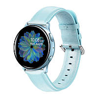 Ремешок BeWatch кожаный 20мм для Samsung Active| Active 2 | Galaxy watch 42mm Мятный L (1220197.L) MS