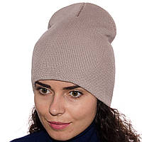 Стильная женская шапка лопата молодежная осень зима Капучино
