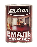 Эмаль ПФ-266 "MAXTON" красно-коричневая 0,9 л