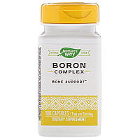 Бор, 3 мг, Boron Complex, Nature's Way, 100 капсул MS