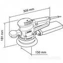 Ексцентрикова шліфмашина (орбітальна) Makita BO 6030 : 310 Вт, 150 мм платформа шліфувальна машина, фото 10