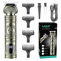 Триммер для стрижки волос VGR V-962 на USB | Электрическая бритва для бороды | Машинка для стрижки V&A