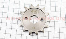 Зірка передня на мотоцикл BAJAJ BOXER * 428H-14T* #KMC