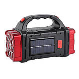 Ліхтар акумуляторний Panther PT-8167 76 LED із сонячною панеллю 2400 mAh Red (3_02417), фото 2