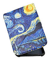 Чехол для PocketBook 633 Color Moon Silver "Звездная Ночь" трансформер обложка на Покетбук (770001189)