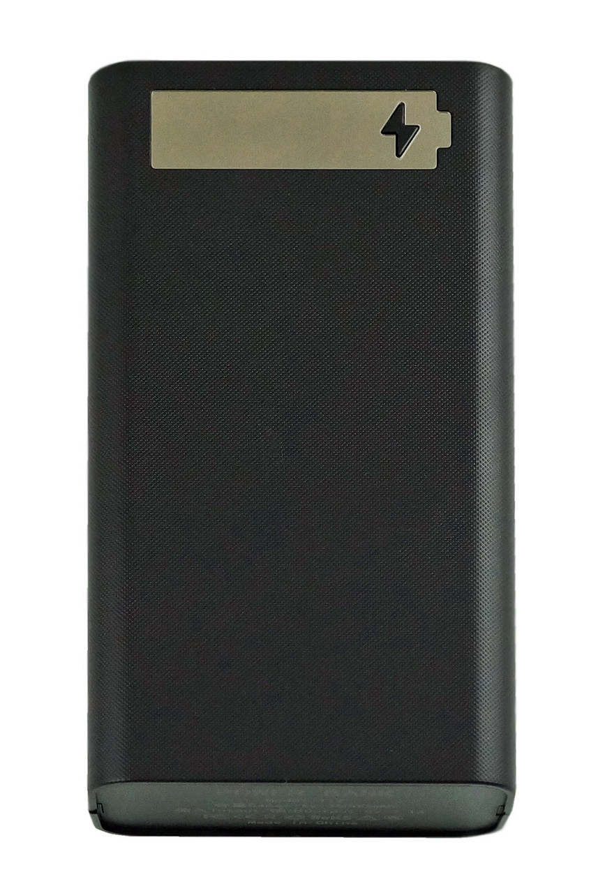 Зовнішній акумулятор Power Bank 31000mAh — портативний пристрій із двома виходами USB Чорний