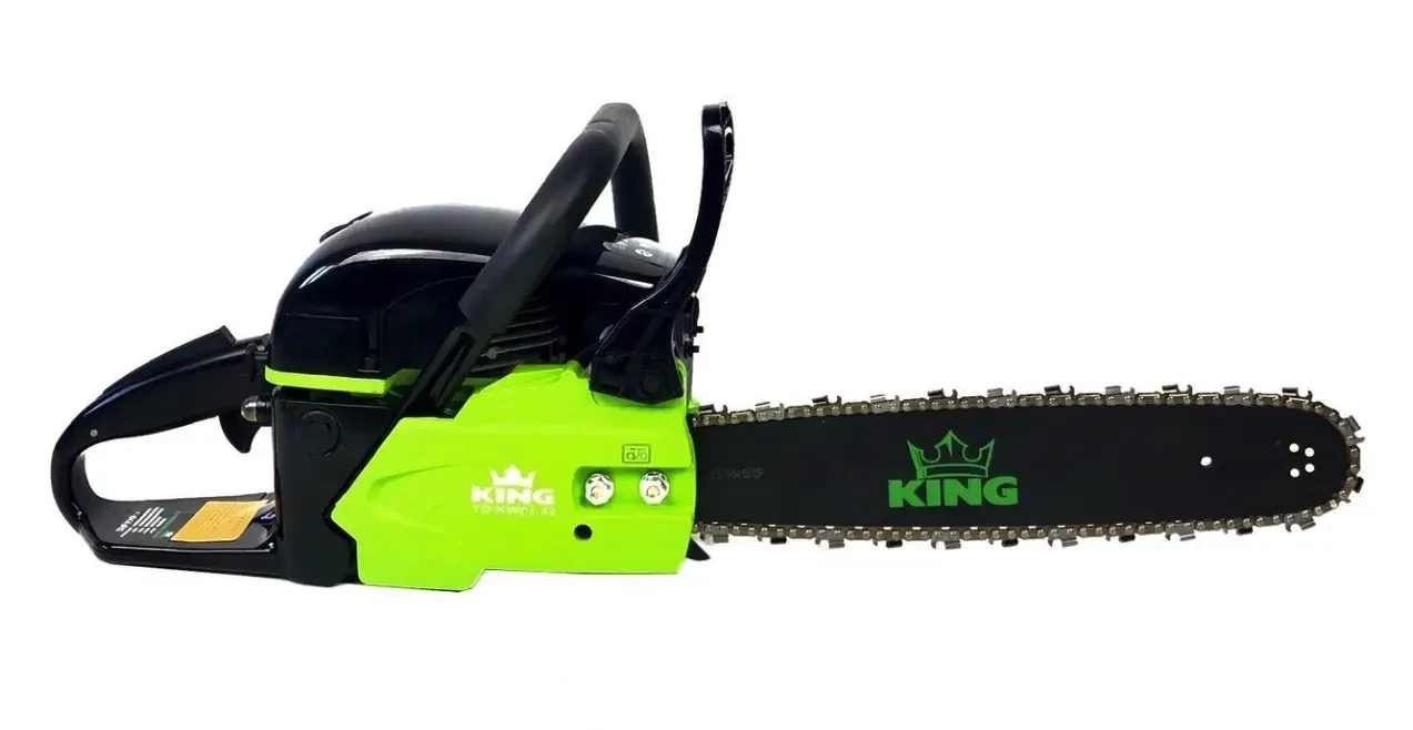 Компактна ланцюгова бензопила King Profi KW500, потужність 3 кВт