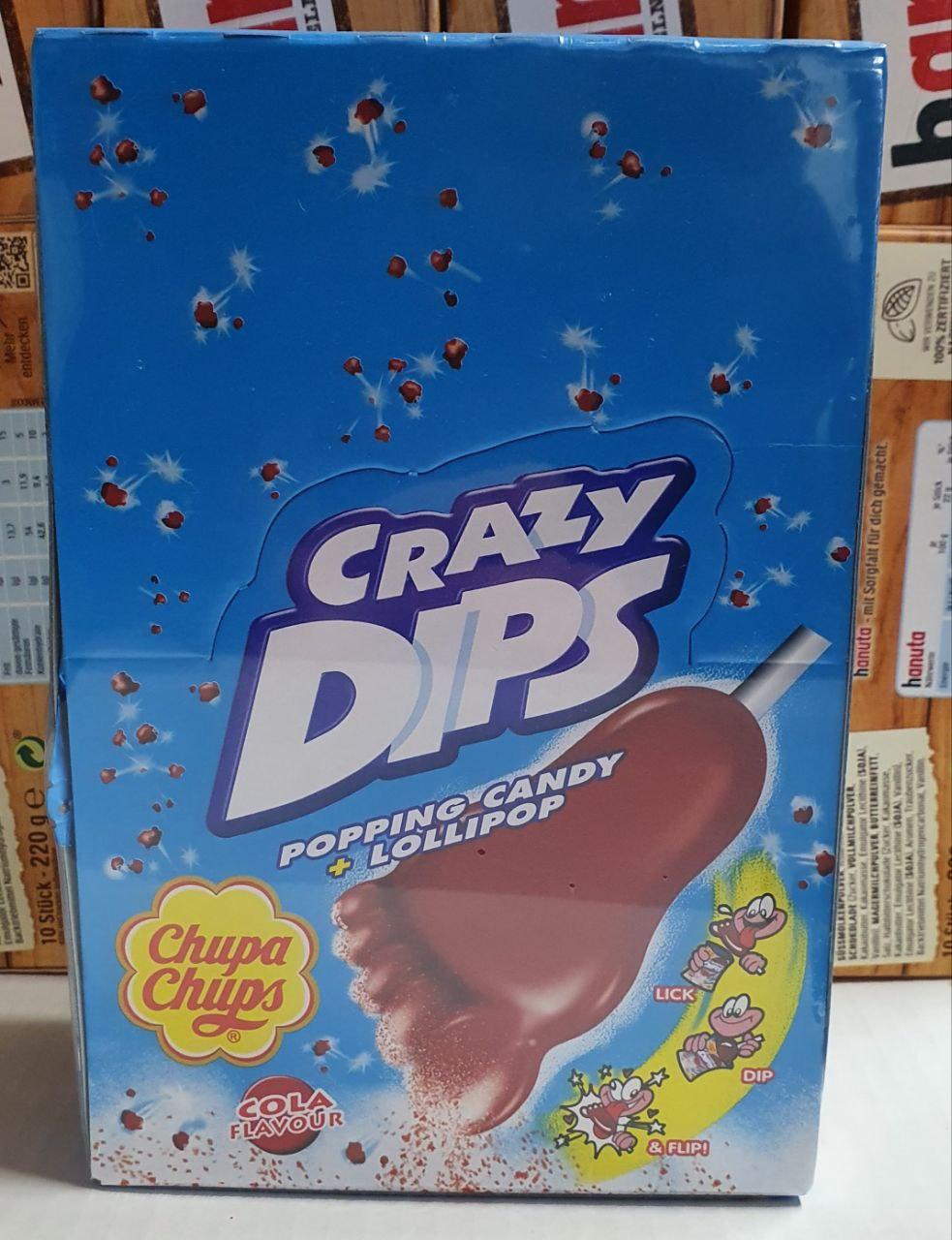 Льодяники на палочці Chupa Chups Crazy Dips Cola 14 г., фото 1